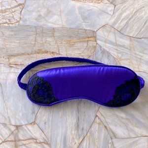 New Victoria’s Secret Real Silk Sleep Eye Mask Purple Lace